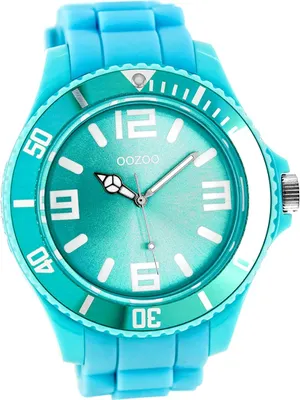 Produktbild von Oozoo Damen Herren Armbanduhr blau Analog Vintage Series Silikonarmband D2UOC4165A