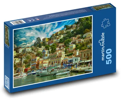 Zdjęcie produktu dla Puzzle 500 Malowniczy włoski port - martinpuzzle