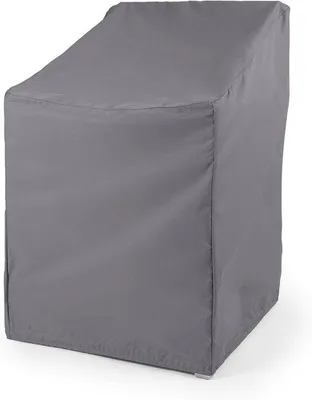 Immagine prodotto di Copertura per sedia da esterno - Protezione per sedia da giardino - Copertura in poliestere resistente alle intemperie - 81 x 71 x 94 cm - Colore antracite