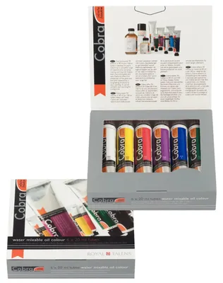 Immagine prodotto di Set di prova di colori ad olio miscelabili all'acqua Cobra Artist 6 x 20 ml qualità artista