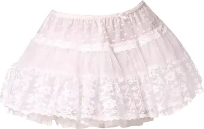 Image de Fever - Dentelle pour femmes - Jupon "Deluxe" SM950 (Taille unique) (Blanc)