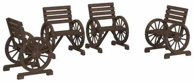 Produktbild von vidaXL Gartenstühle 4 Stk. Massivholz Tanne