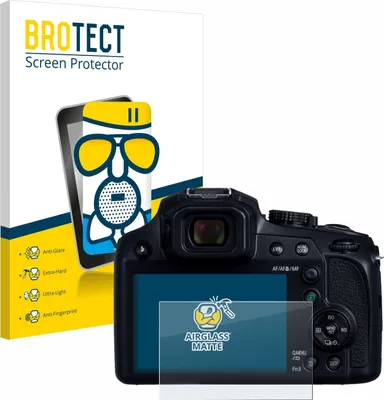 Produktbild von BROTECT Entspiegelungs Schutzglas für Panasonic Lumix DC-FZ82D Schutzfolie Panzer Folie Glas Display Schutz matt