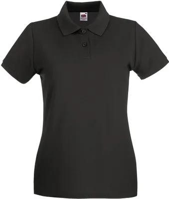 Produktbild von Fruit of the Loom Damen T-Shirt Polohemd kurzarm Poloshirt Polo Shirt, Größe:2XL (18), Farbe:Light Graphite