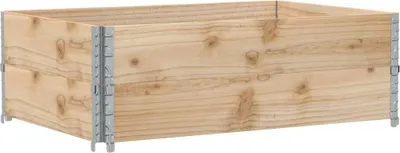 Produktbild von vidaXL Paletten-Aufsatzrahmen 2 Stk. 120x80 cm Massivholz Kiefer
