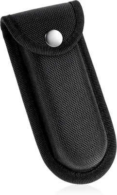 Imagen del producto de Funda para cuchillo de nailon, de 5 pulgadas, con cierre de botón a presión y bucle para cinturón, ideal para actividades al aire libre y uso diario