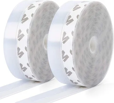 Productafbeelding van Zelfklevende Deurafdichtstrip Bodem 8 Meter Siliconen Tochtstrip 2 Stuks