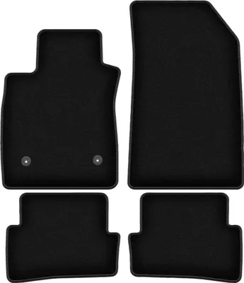 Immagine prodotto di Tappetini in velluto per Renault Clio IV (2013-, grandtour, station wagon, hatchback) neri, set 4 pz, con fissaggi