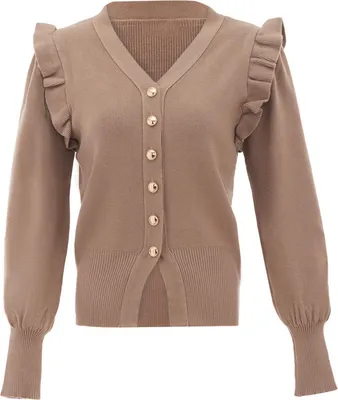 Produktbild von NAEMI damen strickjacke - taupe, XS/S