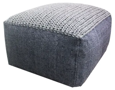 Immagine prodotto di Cuscino di seduta Pouf di seduta Bailee 60 cm quadrato grigio