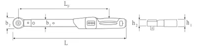 Produktbild von Stahlwille Drehmomentschlüssel 730NR/65FK-HD