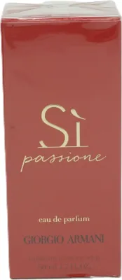 Produktbild von Giorgio Armani Si Passione, Frauen, 50 ml, Nicht nachfüllbare Flasche, Schwarze Johannisbeere, Birne, Jasmin, Rose, Zedernholz, Vanille