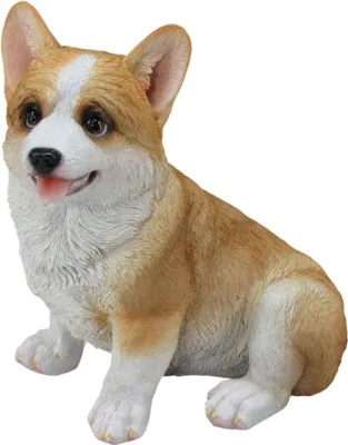 Produktbild von Dekofigur Corgi sitzend 20 x 19 x 12 cm braun weiß
