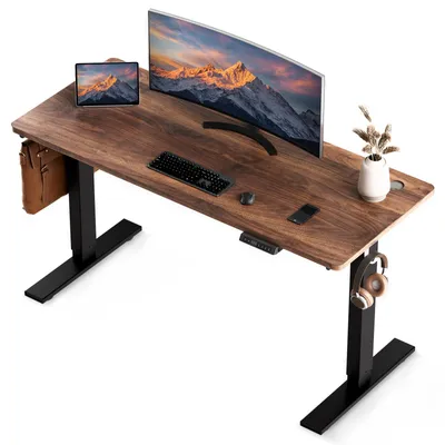 Produktbild von Schreibtisch 180 x 80 cm, Elektrisch höhenverstellbarer Schreibtisch, mit Memory-Funktion und Anti-Kollisions Technologie Schnelles laden USB/Typ C