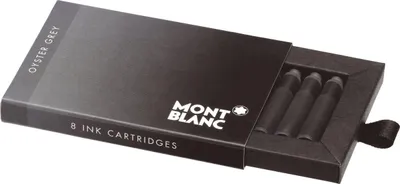 Obrázek produktu pro Montblanc® MB128202 Inkoustové kazety, 8 kusů, šedá barva