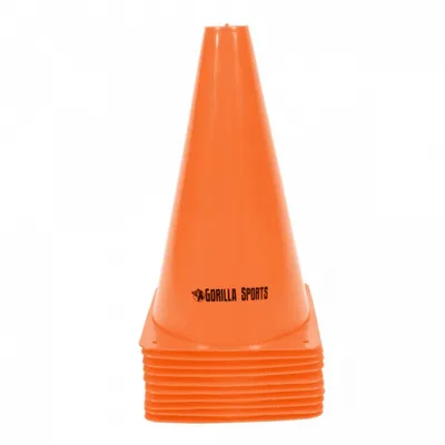Obrázek produktu pro Gorilla Sports Kužely 23 cm, 10 ks, oranžová