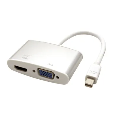 Obrázek produktu pro ROLINE Konvertor miniDP(M) -> HDMI(F) / VGA(F), 4K@30Hz, 15cm, typ 2 (12.03.3161)