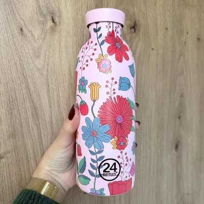Image de Gourde CLIMA isotherme 500ml - Bloom Bloom Pink | 24 Bottles