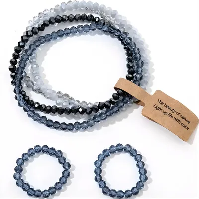 Produktbild von Elegantes Armbandset GF-40113 in Dunkelblau KP40113