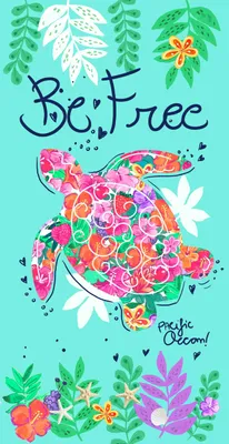 Immagine prodotto di Miracle Home. Asciugamano da spiaggia in microfibra, modello "Be Free", 100% poliestere, 75 x 145 cm. Codice prodotto: 15551