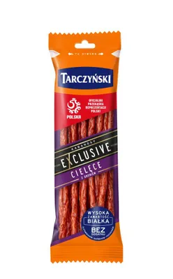 Image de Tarczynski Kabanosy Exclusive Veau et volaille 90 g Saucisse à griller Spécialité polonaise