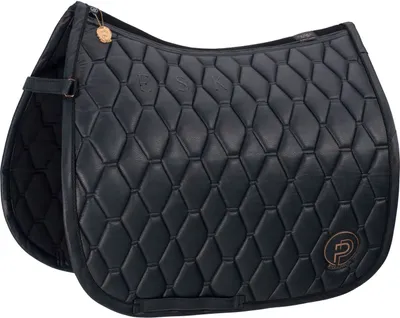 Obrázek produktu pro Podložka pod sedlo Eskadron METALLIC FAUX LEATHER černá Platinum 23, velikost:DL