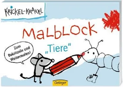Produktbild von Krickel-Krakel Malblockbuch Tiere