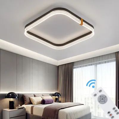 Zdjęcie produktu dla Eurotondisplay LED lampa sufitowa TY4567-5F Pilot zdalnego sterowania / aplikacja mobilna Regulowana barwa światła Możliwość ściemniania Czarne złoto Lampa sufitowa Oprawa Lampa