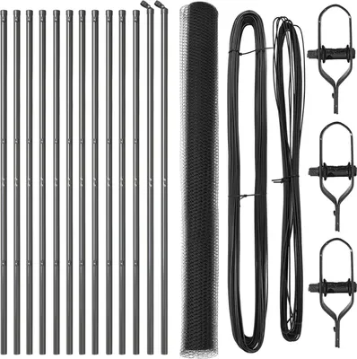 Produktbild von Möbel Zaunset Set aus 2 Grau Stahl 25 x 1,5 m Langlebig - Zaunzubehör 3352826