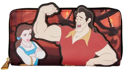 Imagen del producto de Loungefly - Carteras Disney, "La Bella y la Bestia", escena con Gastón