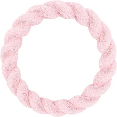Productafbeelding van Pluche stuurhoes - Wollig stuurwiel - Winterse rit - Universele pasvorm - 37-38 cm - Roze