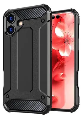 Produktbild von Techsuit Hybrid Armor Back Cover Hlle fr Apple iPhone 16 Plus - Schwarz