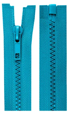 1 Reißverschluss Profil 5mm 70 cm teilbar, Autolock, himmelblau
