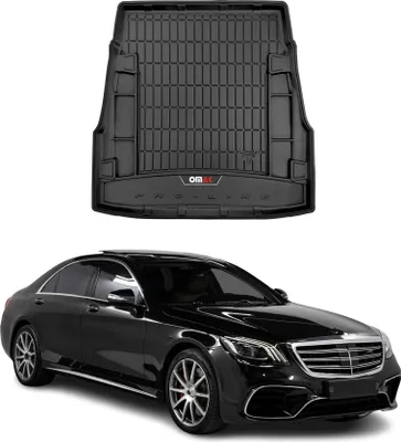 Image de Tapis de Coffre pour Mercedes Classe S W222 2013-2020 TPE Noir