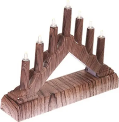 Obrázok produktu pre Adventný svietnik 15,5x3,2x13,5cm 7 LED na batérie KLON