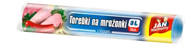 Obrázek produktu pro Jan Niezbędny, Torebki na mrożonki z klipsami 3 L, 50 sztuk