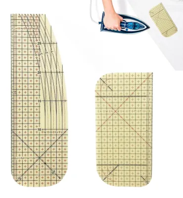 2er-Pack hitzebeständige Bügellineale, 29,8 cm, Schneiderlineal