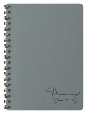 Image de Cahier à spirales 80 feuilles, ligne, gris foncé
