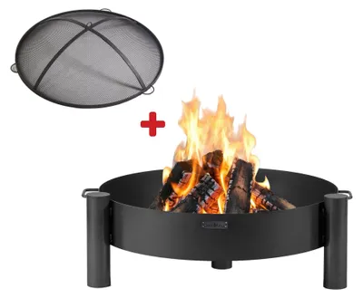 Zdjęcie produktu dla ZESTAW: Palenisko ogrodowe COOK KING Haiti 70 cm wraz z iskrołapem 69 cm