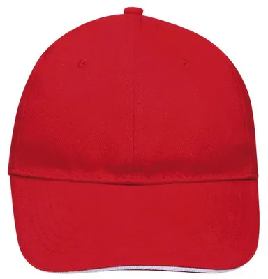 Image de SOLS - Casquette de baseball « Buffalo » LT1029 (taille unique) (rouge/blanc)