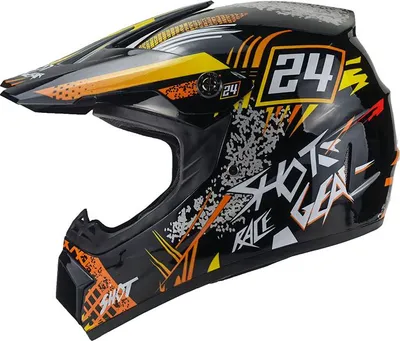Produktbild von Crosshelm Helm Kinderhelm Motorradhelm Motocross Hot Shot orange Quad Größe S