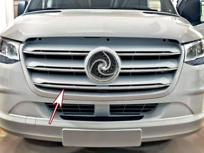 Produktbild von Listwa kratki ze stali nierdzewnej chrom do MERCEDES SPRINTER W907 , W910 | od roku modelowego 2018-