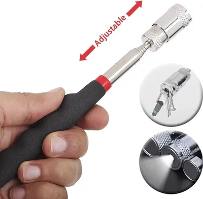 Productafbeelding van CHPN – Uitschuifbare magnetische stang – Magnetische telescoop-ophaalpunt – met verlichting – uitschuifbaar tot 60 cm