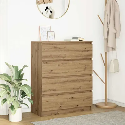 Image de vidaXL Sideboard Chêne Artisan 80x35x99 cm Bois composite