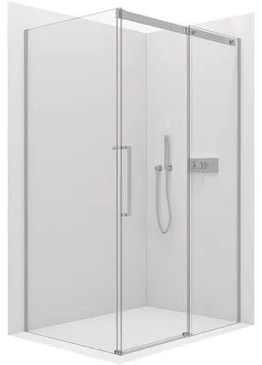 Obrázek produktu pro CERANO - Sprchový kout Lantono L/P - 8 mm - Soft-Close - chrom, transparentní sklo - 170x90x195 cm - posuvný