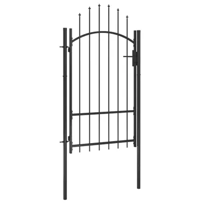 Obrázek produktu pro vidaXL Zahradní brána Woerden, ocelová, 1 x 1,7 m, černá