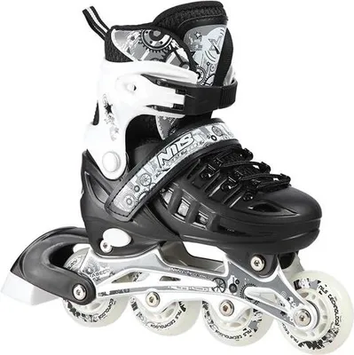 A single inline skate is shown against a white background.