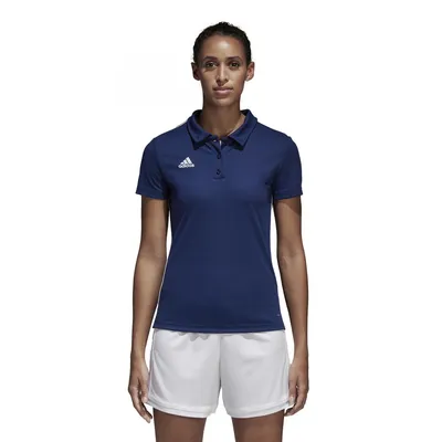 Image de Adidas Core 18 Climalite S/s Bleu foncé / Blanc XXS