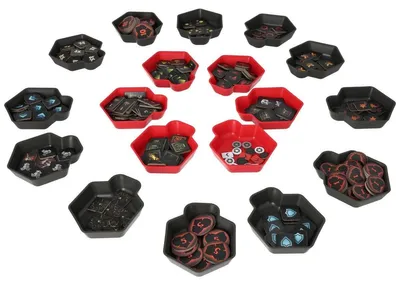 Produktbild von SHELL Set 18 Tokenschalen für Darkest Dungeon Brettspiel