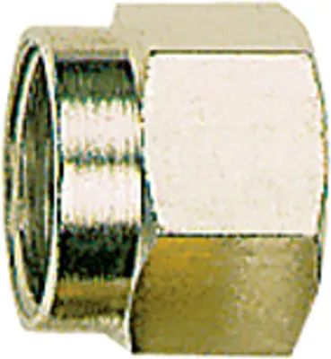 Produktbild von Riegler Überwurfmutter, M16x1,5, Rohr-Außen-Ø 10 mm, Messing vernickelt